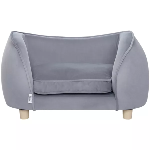 Sofa Kanapa dla Psów i Kotów Szara 848677