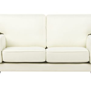Sofa kanapa dwuosobowa tapicerowana biała 189473 Sofa kanapa dwuosobowa tapicerowana biała 189473