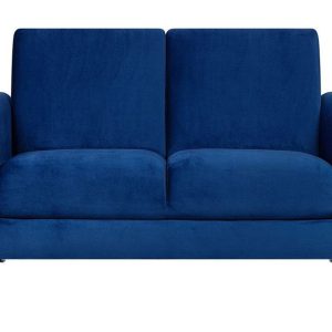 Sofa kanapa dwuosobowa welur niebieska 191123 Sofa kanapa dwuosobowa welur niebieska 191123