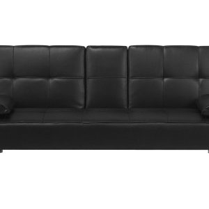 Sofa kanapa funkcja spania czarna 124106 Sofa kanapa funkcja spania czarna 124106