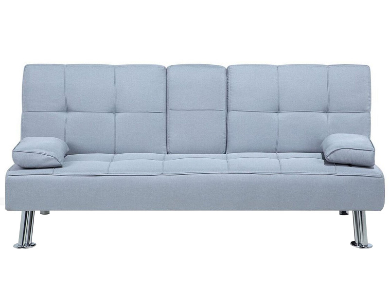 Sofa kanapa funkcja spania jasnoszara 193067