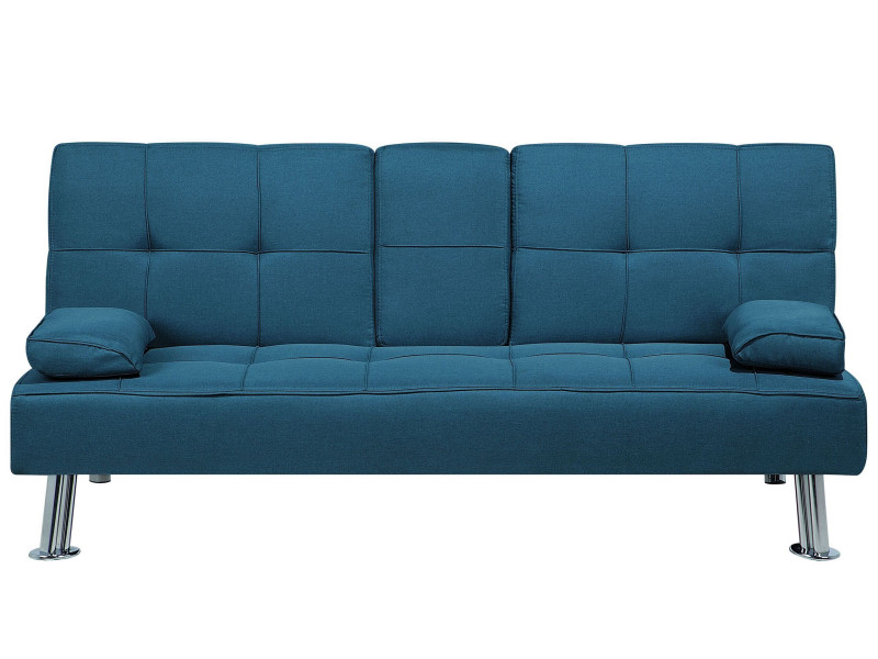 Sofa kanapa funkcja spania niebieska 124086