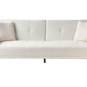 Sofa kanapa funkcja spania złamana biel boucle 716967 Sofa kanapa funkcja spania złamana biel boucle 716967