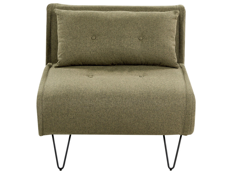 Sofa kanapa jednoosobowa oliwkowa 451706