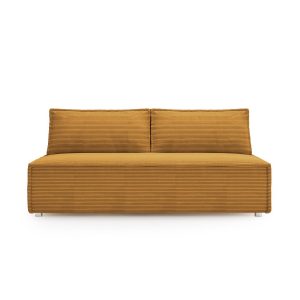 Sofa Kanapa LUNA z funkcją spania kolor musztardowa 823264 Sofa Kanapa LUNA z funkcją spania kolor musztardowa 823264