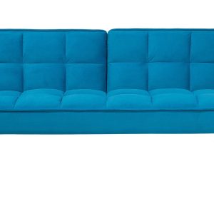 Sofa kanapa rozkładana 3-osobowa niebieska 124062 Sofa kanapa rozkładana 3-osobowa niebieska 124062