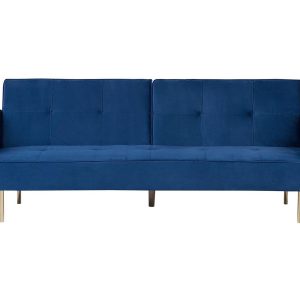 Sofa kanapa rozkładana 3-osobowa niebieska 124102 Sofa kanapa rozkładana 3-osobowa niebieska 124102