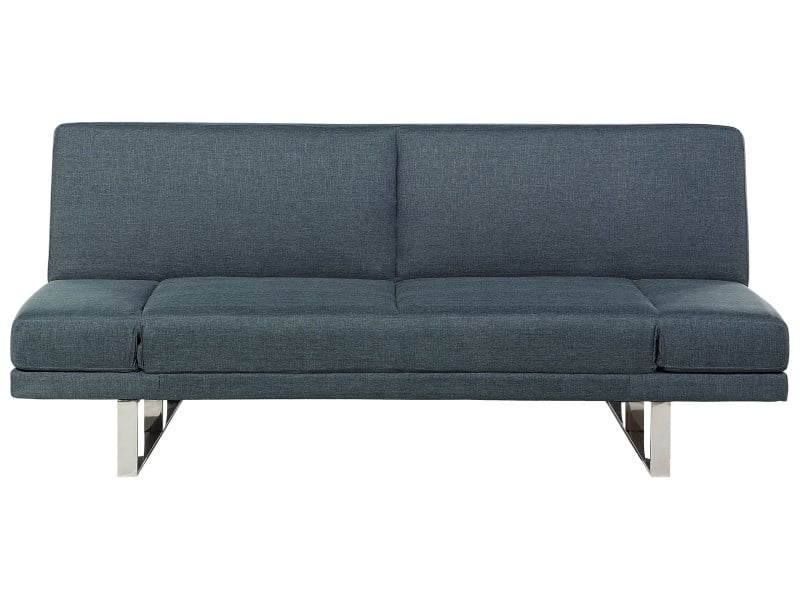Sofa kanapa rozkładana 3-osobowa niebieska 124058