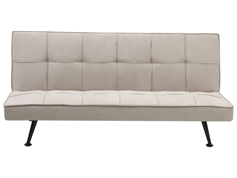 Sofa kanapa rozkładana pikowana beżowa 430542