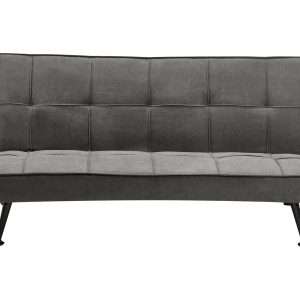 Sofa kanapa rozkładana pikowana ciemnoszara 430530 Sofa kanapa rozkładana pikowana ciemnoszara 430530