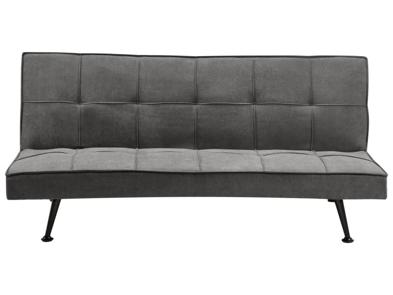 Sofa kanapa rozkładana pikowana ciemnoszara 430530