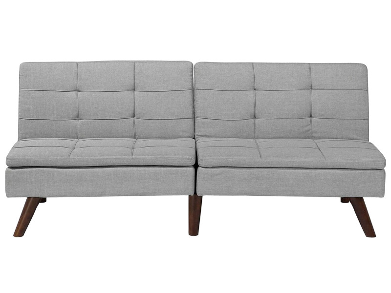 Sofa kanapa rozkładana pikowana jasnoszara 124080