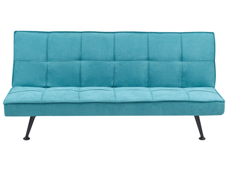 Sofa kanapa rozkładana pikowana niebieska 430507