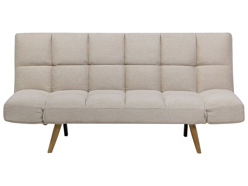 Sofa kanapa rozkładana tapicerowana beżowa 124081