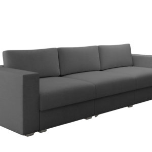 Sofa Kanapa Rozkładana Trzyosobowa Pojemnik LIFE Grafitowa z Funkcją Spania 777287 Sofa Kanapa Rozkładana Trzyosobowa Pojemnik LIFE Grafitowa z Funkcją Spania 777287