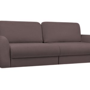 Sofa Kanapa Rozkładana Trzyosobowa z Funkcją Spania PALLA Brązowa Mała 814964 Sofa Kanapa Rozkładana Trzyosobowa z Funkcją Spania PALLA Brązowa Mała 814964