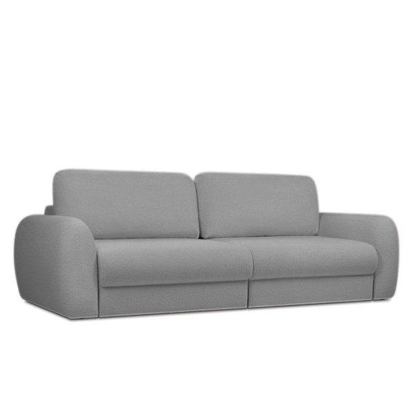 Sofa Kanapa Rozkładana Trzyosobowa z Funkcją Spania PALLA Grafitowa Mała 782942
