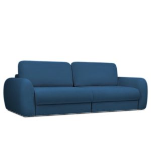 Sofa Kanapa Rozkładana Trzyosobowa z Funkcją Spania PALLA Granatowa Mała 782941 Sofa Kanapa Rozkładana Trzyosobowa z Funkcją Spania PALLA Granatowa Mała 782941