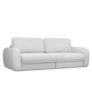 Sofa Kanapa Rozkładana Trzyosobowa z Funkcją Spania PALLA Szara Mała 782940 Sofa Kanapa Rozkładana Trzyosobowa z Funkcją Spania PALLA Szara Mała 782940