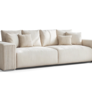 Sofa Kanapa Rozkładana Trzyosobowa z Pojemnikiem PAS Beżowa Funkcją Spania 775143 Sofa Kanapa Rozkładana Trzyosobowa z Pojemnikiem PAS Beżowa Funkcją Spania 775143