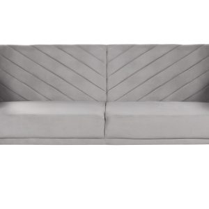 Sofa kanapa rozkładana welur jasnoszara 140908 Sofa kanapa rozkładana welur jasnoszara 140908