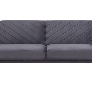 Sofa kanapa rozkładana welur szara 451789 Sofa kanapa rozkładana welur szara 451789