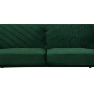 Sofa kanapa rozkładana welur zielona 140904 Sofa kanapa rozkładana welur zielona 140904