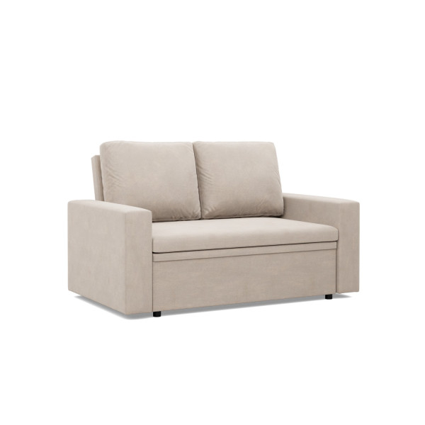 SOFA KANAPA rozkładana z funkcją spania beżowa 309037