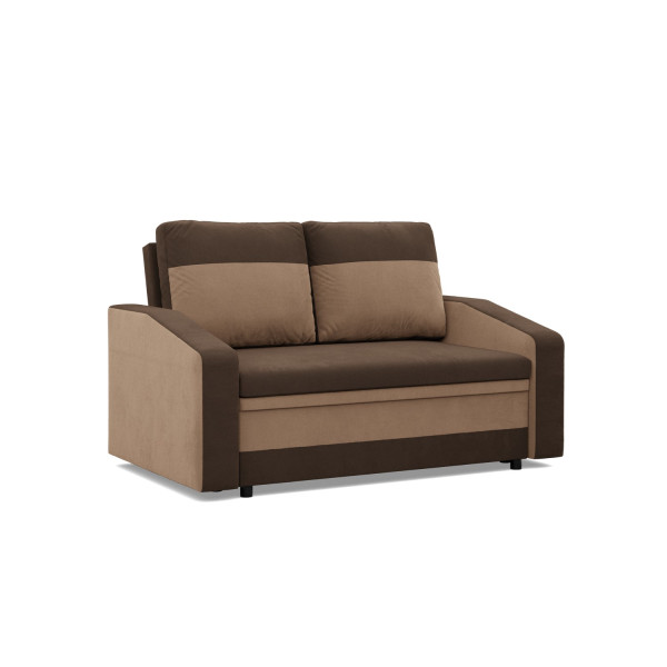 SOFA KANAPA rozkładana z funkcją spania brązowa 309004
