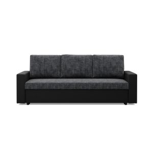 SOFA KANAPA rozkładana z funkcją spania – czarna szara 323043 SOFA KANAPA rozkładana z funkcją spania – czarna szara 323043