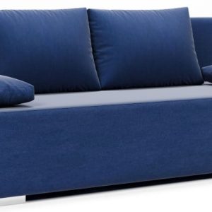Sofa Kanapa Rozkładana z Funkcją Spania i Pojemnikiem Italia Granatowa 702033 Sofa Kanapa Rozkładana z Funkcją Spania i Pojemnikiem Italia Granatowa 702033