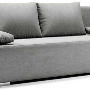 Sofa Kanapa Rozkładana z Funkcją Spania i Pojemnikiem Italia Szara 702032 Sofa Kanapa Rozkładana z Funkcją Spania i Pojemnikiem Italia Szara 702032