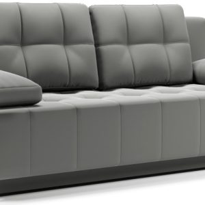 Sofa kanapa rozkładana z funkcją spania i pojemnikiem Mavi 3-osobowa szara 702012 Sofa kanapa rozkładana z funkcją spania i pojemnikiem Mavi 3-osobowa szara 702012