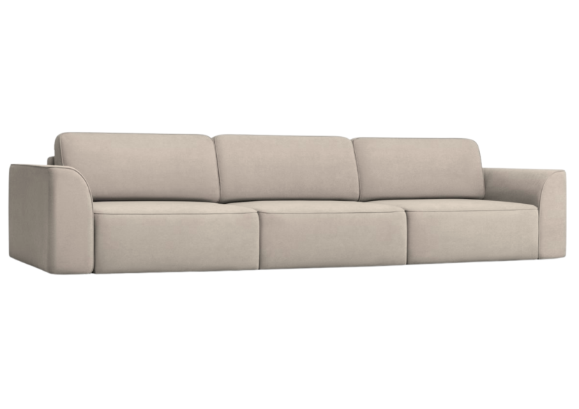 Sofa Kanapa Rozkładana z Funkcją Spania Pięcioosobowa KOMA Beżowa 805171