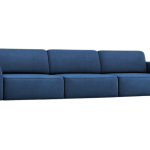 Sofa Kanapa Rozkładana z Funkcją Spania Pięcioosobowa KOMA Granatowa 805143 Sofa Kanapa Rozkładana z Funkcją Spania Pięcioosobowa KOMA Granatowa 805143