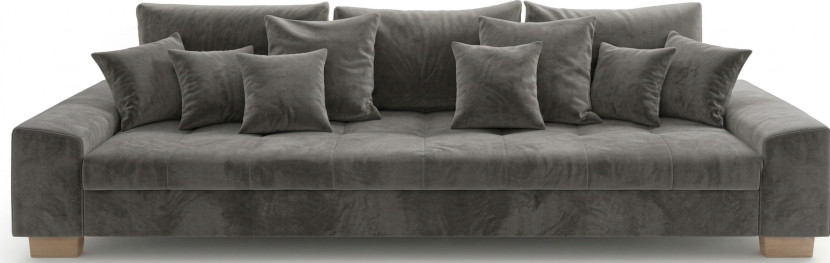 Sofa Kanapa Rozkładana z Funkcją Spania + Pojemnik do Salonu Magic Szary 960062