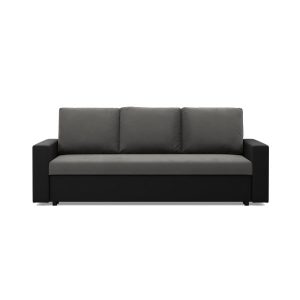 SOFA KANAPA rozkładana z funkcją spania – szara czarna 323040 SOFA KANAPA rozkładana z funkcją spania – szara czarna 323040