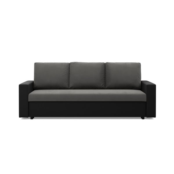 SOFA KANAPA rozkładana z funkcją spania – szara czarna 323040