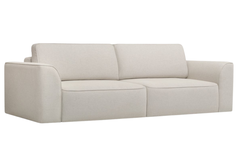 Sofa Kanapa Rozkładana z Funkcją Spania Trzyosobowa KOMA Beżowa 805173