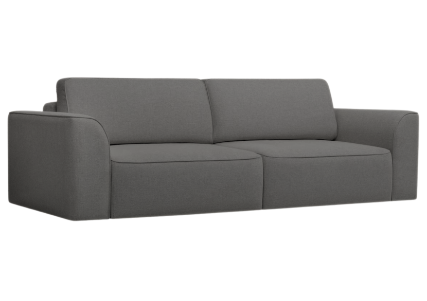Sofa Kanapa Rozkładana z Funkcją Spania Trzyosobowa KOMA Grafitowa 805154