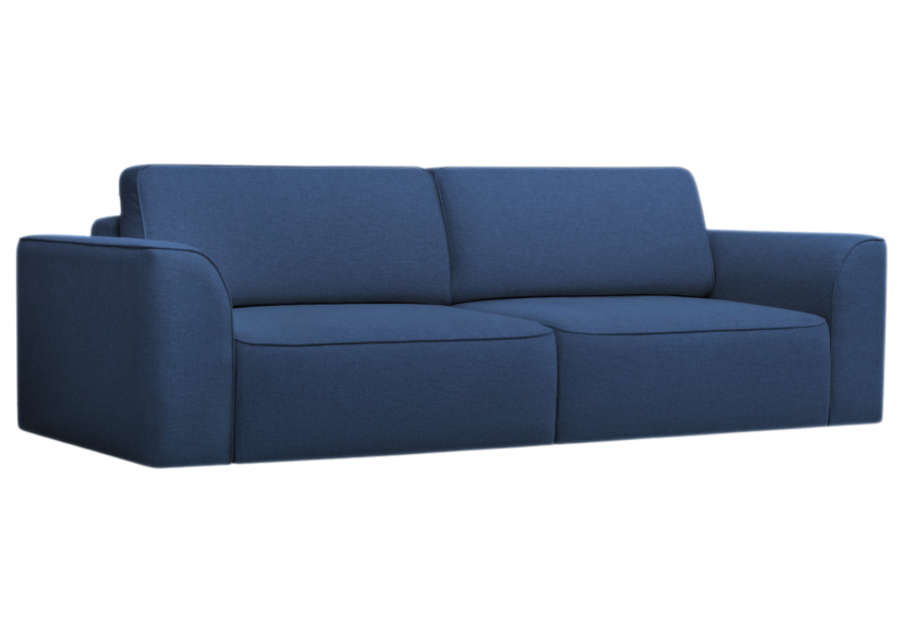 Sofa Kanapa Rozkładana z Funkcją Spania Trzyosobowa KOMA Granatowa 805157