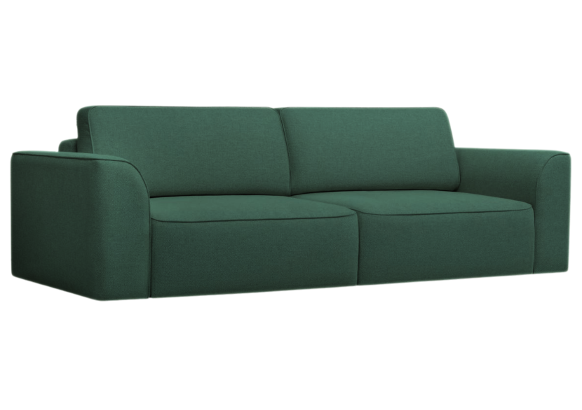 Sofa Kanapa Rozkładana z Funkcją Spania Trzyosobowa KOMA Zielona 805165