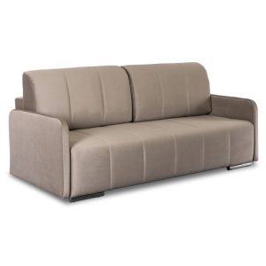 Sofa Kanapa Rozkładana z Funkcją Spania Wersalka Dwuosobowa Beżowa IBIZA 497725 Sofa Kanapa Rozkładana z Funkcją Spania Wersalka Dwuosobowa Beżowa IBIZA 497725