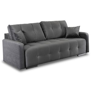 Sofa Kanapa Rozkładana z Funkcją Spania Wersalka Dwuosobowa Szara FAVIO 759587 Sofa Kanapa Rozkładana z Funkcją Spania Wersalka Dwuosobowa Szara FAVIO 759587