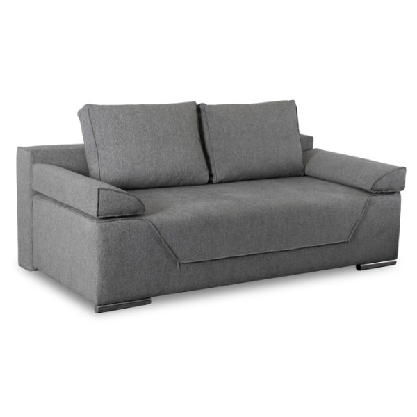 Sofa Kanapa Rozkładana z Funkcją Spania Wersalka Dwuosobowa Szara RENO 497721