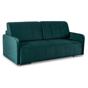 Sofa Kanapa Rozkładana z Funkcją Spania Wersalka Dwuosobowa Zielona IBIZA 497803 Sofa Kanapa Rozkładana z Funkcją Spania Wersalka Dwuosobowa Zielona IBIZA 497803