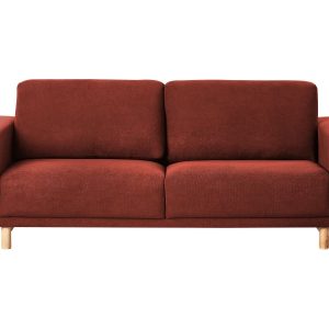Sofa kanapa tapczan czerwona 3-osobowa retro 395433 Sofa kanapa tapczan czerwona 3-osobowa retro 395433