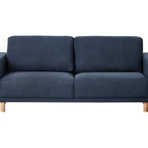 Sofa kanapa tapczan niebieska 3-osobowa retro 395439 Sofa kanapa tapczan niebieska 3-osobowa retro 395439