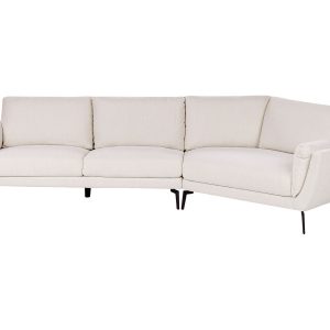 Sofa kanapa tapicerowana 3-osobowa jasnobeżowa 598666 Sofa kanapa tapicerowana 3-osobowa jasnobeżowa 598666