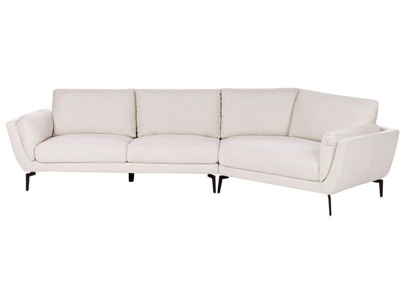 Sofa kanapa tapicerowana 3-osobowa jasnobeżowa 598666